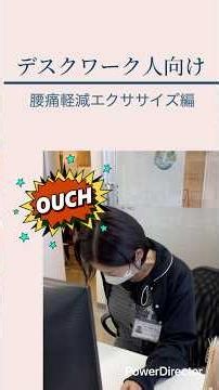 デスクワーク人向け～腰痛軽減エクササイズ編～