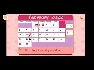 starfall calendar for February 5th 2022 for the 2nd time