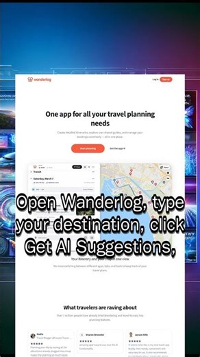 "Wanderlog: Plan Your Dream Trip in Minutes!"