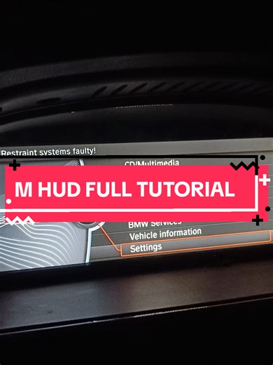 دليل كامل لتفعيل شاشة HUD في BMW M