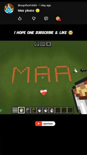 I Draw Maa in Minecraft ❤️‍🩹#shorts#viral#minecraft