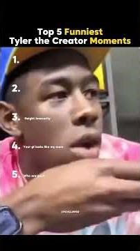 TOP 5 FUNNIEST TYLER THE CREATOR MOMENTS😂 #tylerthecreator #funny #to...