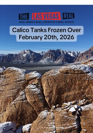 Calico Tanks: A Frozen Wonderland at Red Rock Canyon