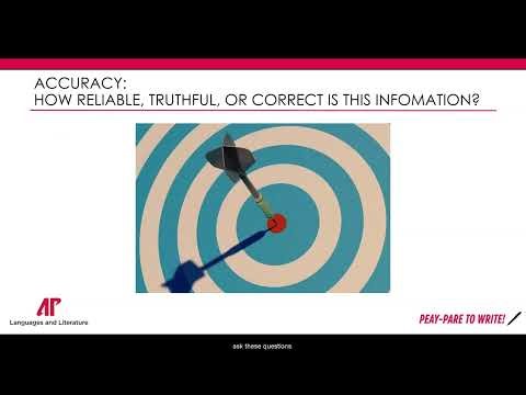 Evaluating Sources using the CRAAP Test