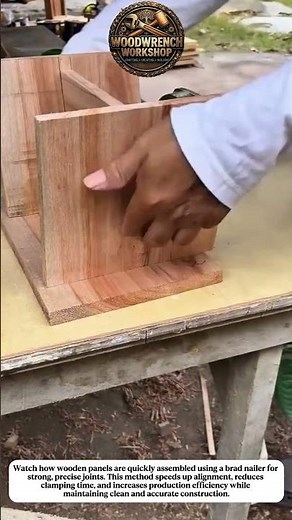 Fast Wood Box Assembly with Brad Nailer | Efficient Carpentry Technique #woodworking #usa #america