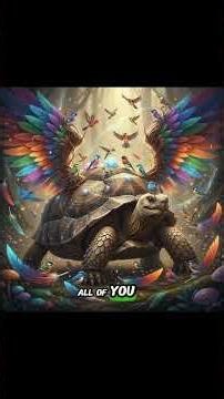 "Why does the tortoise have a cracked shell? A timeless folktale unfolds." #tortoiseshell