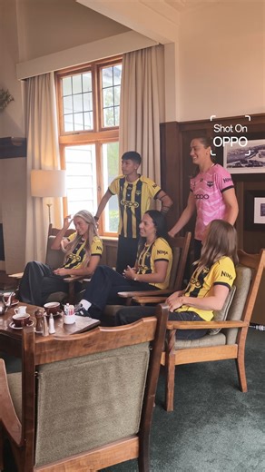 BTS with OPPO from our women's home kit launch 🚀 Shop the kit! https://shop.wellingtonphoenix.com/ | Wellington Phoenix FC