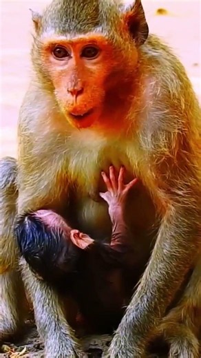 A ctive newborn baby monkey #newbornbabymonkeys