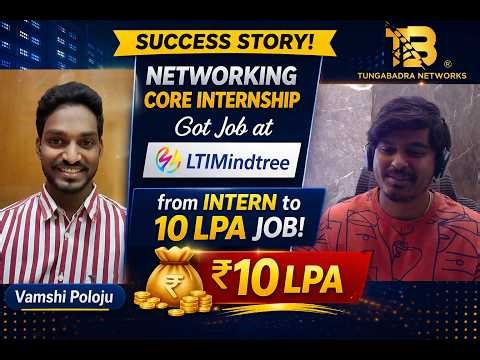 From Internship to 10 LPA | Vamshi Poloju Success Story | Networking Career Breakthrough