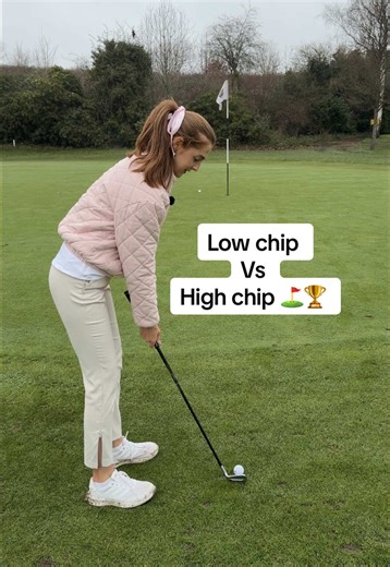 Low chip vs High chip ⛳️💥 let’s simplify it 🤩 #golf #golftiktok #golftok #golftips #golfer