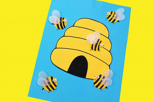 Beehive Craft With Free Template
