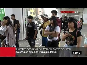 Persona resulta herida tras accidente en rieles de la Línea 1 del Metro de Lima