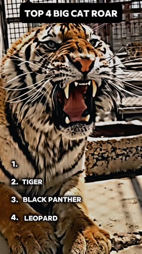 Top 4 Big Cat Roars #shorts #animals