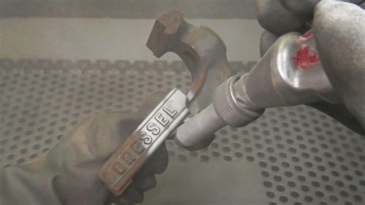 Real-Time Sandblasting: Reviving a Rusty Bench Vise