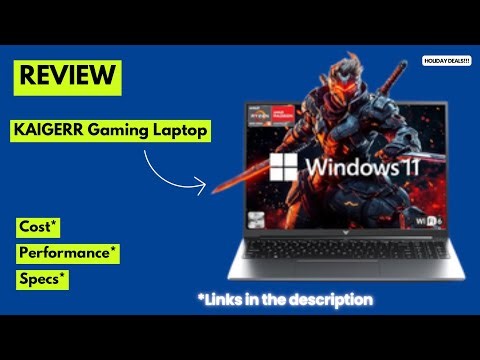 KAIGERR 2026 Gaming Laptop Review | Ryzen 7 7735HS, 16GB DDR5, 16" FHD, Dual Fans & 512GB SSD