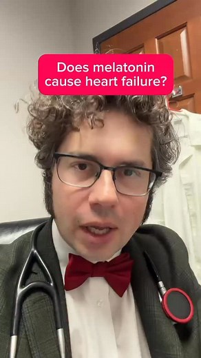 Does melatonin cause heart failure? #sleep #melatonin #doctor | Zachary Rubin, MD