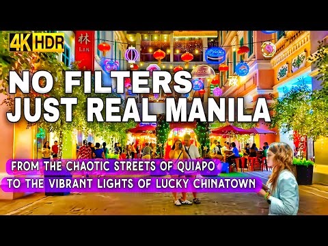 Manila 2026 | Busy & Authentic | QUIAPO To BINONDO Walk In Breathtaking 4K | Philippines