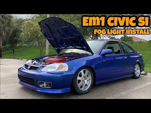 AHC Shop Hours - Honda Civic Si EM1 OEM Fog Light Installation Guide and Type-R Part
