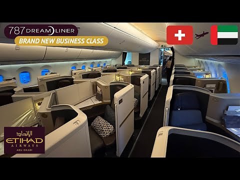 BRAND NEW Etihad Business Class Suites on the 787-9 Dreamliner from Zurich to Abu Dhabi