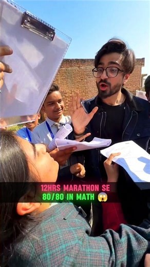 12 HRS Marathon 80/80 in Math 😱 | Ft. Ritik Sir | #youtubeshorts #shorts #viral #trending #pw