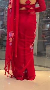 Pure chiffon saree with multicolor flower print available now!! Do contact us on 9843164901 WhatsApp/viber or instagram for order !! | Be_Free Collections