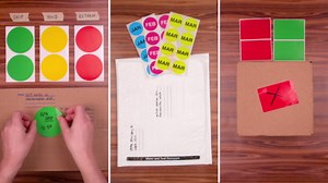 ChromaLabel 4 Inch Round Label Permanent Color Code Dot Stickers, High Visibility for Warehouse Inventory, 250 Labels per Roll, Fluorescent Red Orange