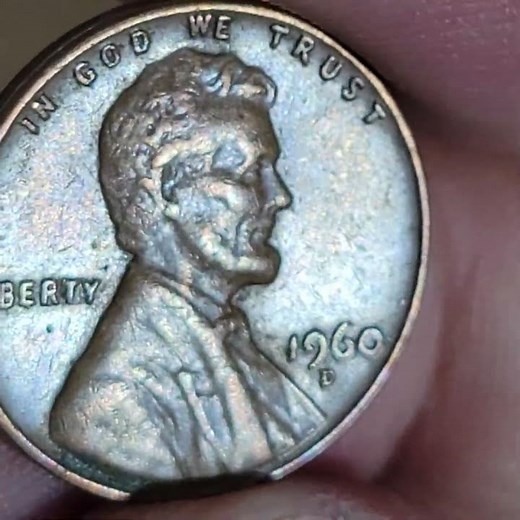 ✝️ COPPER PENNY #9 1960 D 🧐 592 PART 2