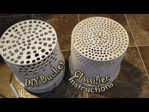 DIY Gold Bucket Classifier Instructions Inexpensive