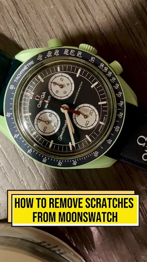 How to Remove Scratches From Moonswatch with Polywatch