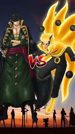 Zoro vs Naruto #anime #onepiece #zoro #naruto