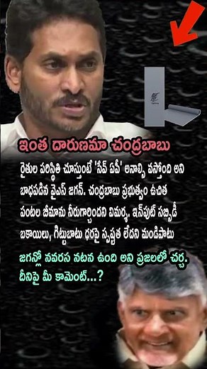 Ys Jagan: Dilution of Crop Insurance, No MSP Clarity; Says 'Save AP' | Ap politics | Myntra