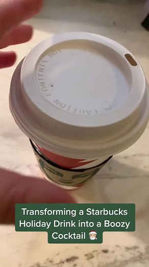 Boozy Cocktail Recipe: Transforming a Starbucks Drink for Christmas
