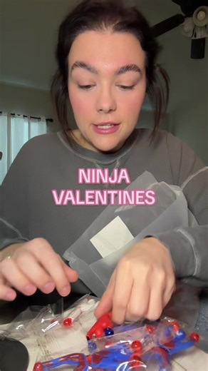 These sticky climbing ninja Valentines are a classroom favorite. Easy Valentine exchange cards included for school parties, teachers, and parents. Ideal non-candy Valentine gifts for kids, bulk party favors, goodie bag fillers, and classroom Valentines @Joyfy-US