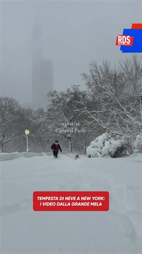 New York paralizzata da nevicate storiche