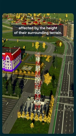 Radio mast ranges are dynamic in both Cities: Skylines games! #citiesskylines2 #citiesskylines