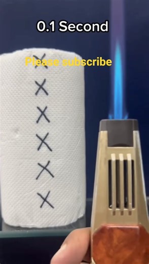 powerful Lighter vs Tissue roll #lightervideo