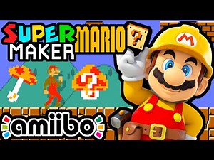 Super Mario Maker PART 1 Gameplay Walkthrough (Bowser Jr Amiibo, Skinny Mario, Splatoon Level) Wii U