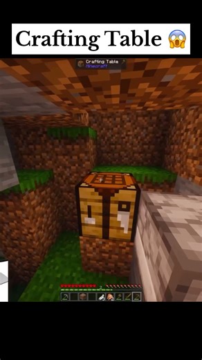 How To Create Crafting Table😱 #shorts #minecraft #shortsfeed