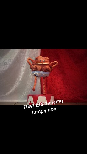 ⚠️fake blood⚠️ the little dancing lumpy boy! #weird #dancing #puppet