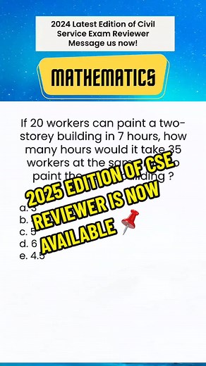 Solving Math Problems for Civil Service Exam