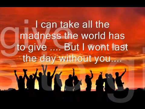 I WON'T LAST A DAY WITHOUT YOU ...PAUL WILLIAMS W/ LYRICS