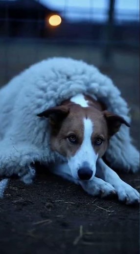 Dog Tries to Fool a Wolf With a Sheep Costume!