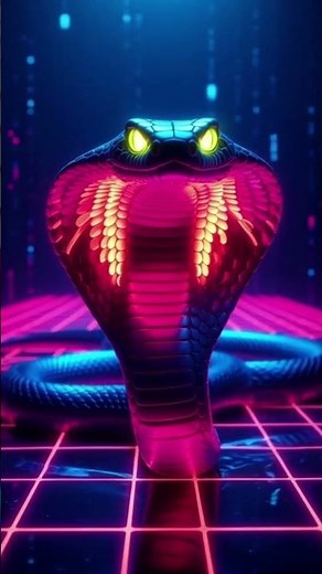 Cobra Made of Code: Stunning Cyberpunk 8K Visuals Revealed