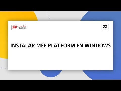 Instalar MEE Platform en Windows