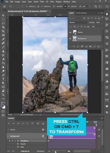 Parallax Motion Effect in Photoshop