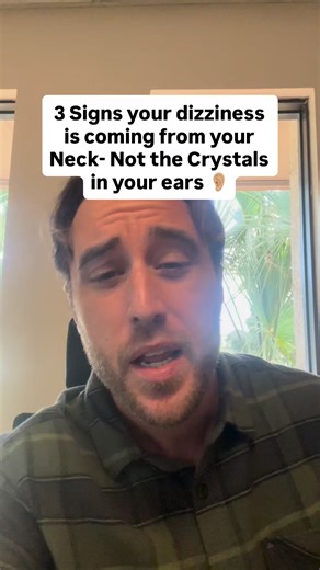 253K views · 1.9K reactions | 3 Signs your dizziness is coming from your neck, not the crystals in your ears. Comment help for a doctor near you! #dizziness #vertigo #fyp | Upper Cervical Chiropractor Near Me | Facebook
