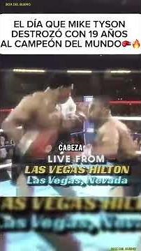When legendary 19-year-old Mike Tyson destroyed the world champion #boxing #boxing #box