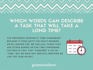 11 Words For A Task That Will Take A Long Time