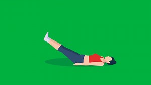 Download 3D Female Cartoon Workout, Animation Cartoon Video Green Screen, 4k realistic female Character running with loop animation on the chroma key, Exercising Regularly, Green Screen Background for free