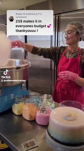 Create your custom cotton candy cake with over 50 flavors to choose from! #cottoncandycake #cottoncandy #sweets #cake #tiktokcake #cottoncandymachine #dessert #candy #grandpasbeard #fairyfloss #lovemyjob #greatservice #5starreviews #commercialkitchen #children #kids #mom #allergyfriendly #glutenfreerecipes #dairyfreerecipes #nutfreerecipes #obsessed #sprinklesprinkle #rainbow #rainbowcake #layercake #order #buynow #foodallergy #unique #uniquefoods #shipping #packingorders #party #birthdayparty #